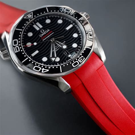 replica omega seamaster professional rubber band|omega knock off straps review.